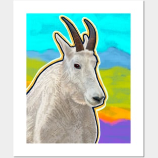 CANDID CRITTERS Mountain Goat Posters and Art